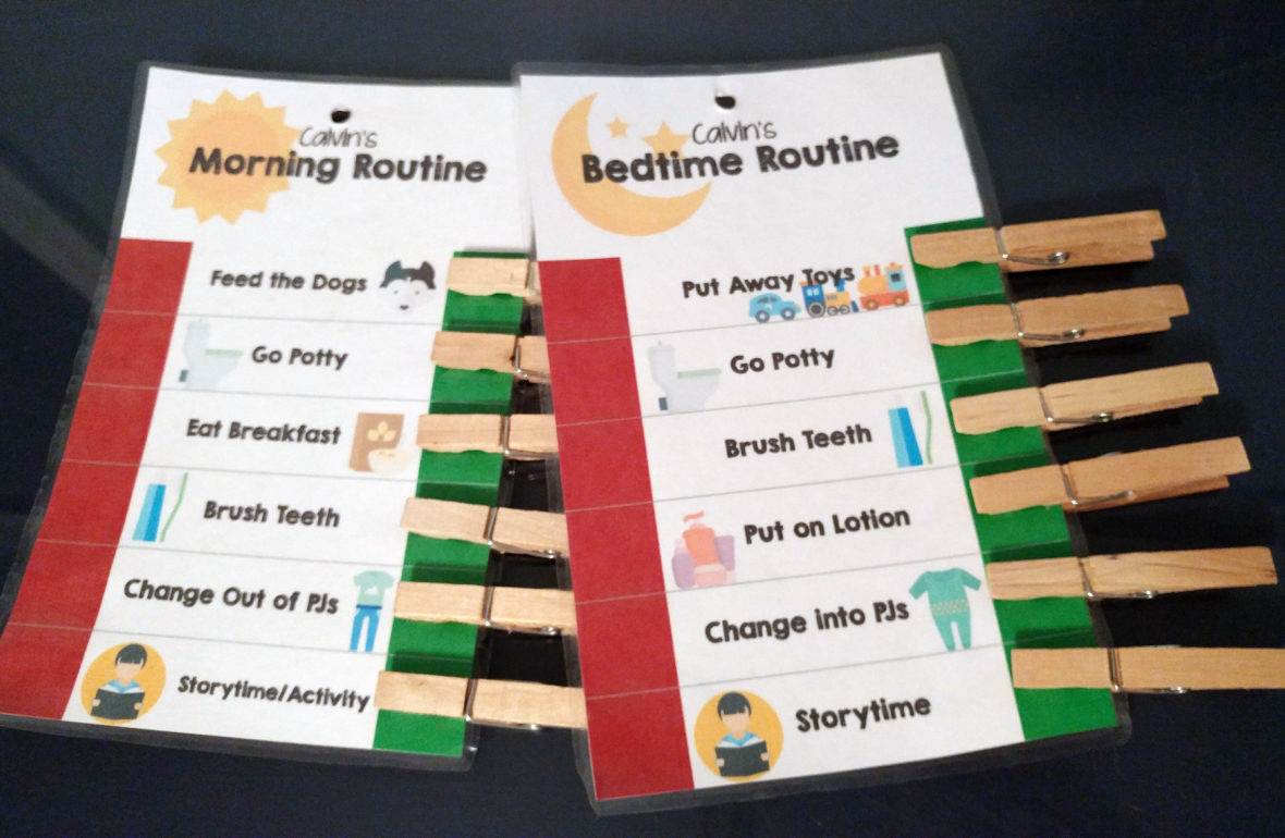 Printable Morning Routine Chart With Pictures