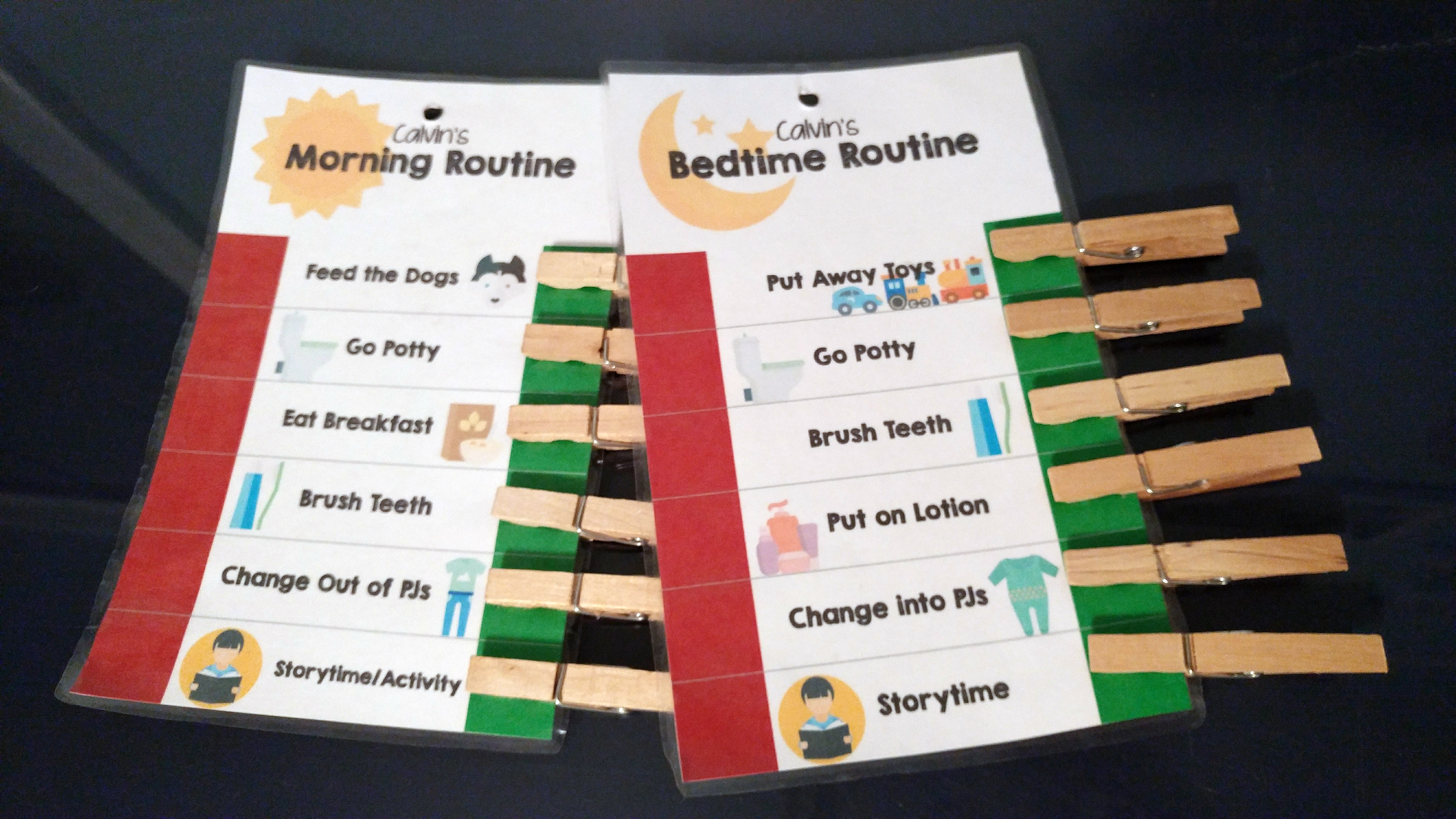 Easy Tool To Make Morning Bedtime Routines Less Stressful Free Printable The Maternity Fraternity